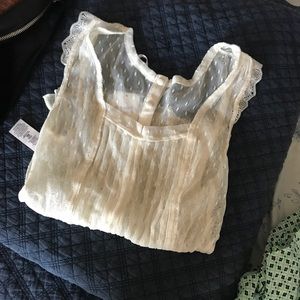 NWT ❣️Free people lace Swiss dot shell